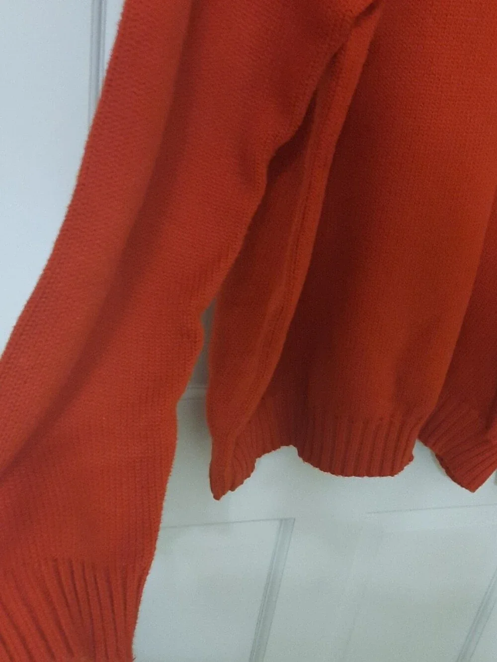 Polo by Ralph Lauren Men’s Bright Red Crewneck Sweater